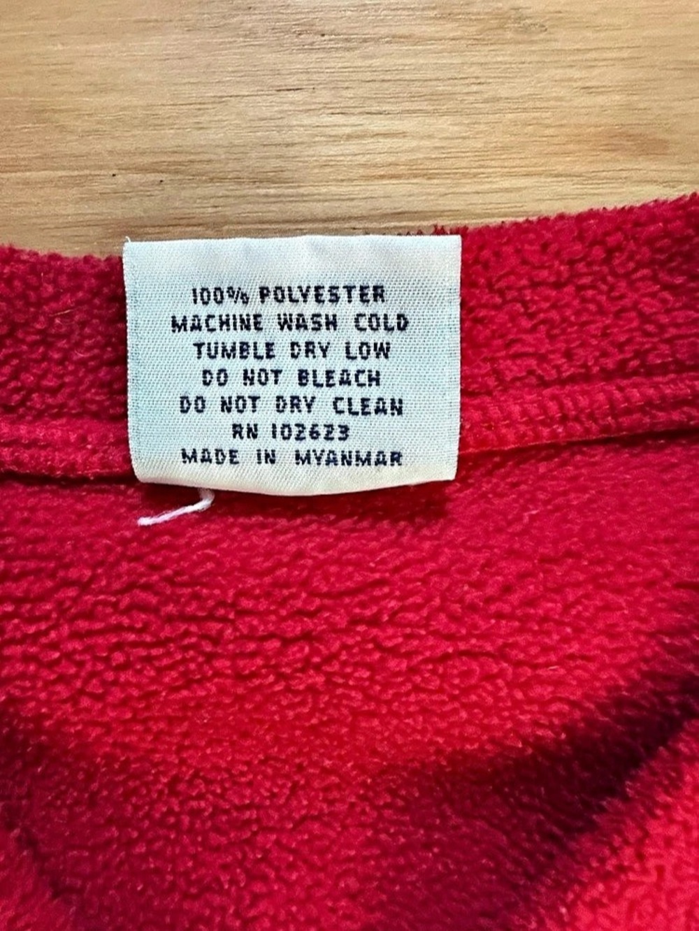 Vintage Andy’s San Francisco SF Red Fleece Pullover Sweatshirt Size Small - Picture 5 of 6
